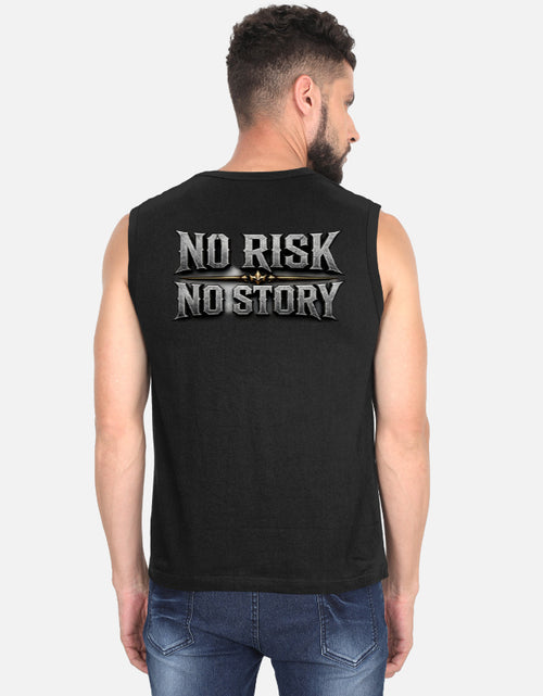 Beast Mentality Mens Sleeveless Tee Training Black Muscle 180 GSM gym wear India