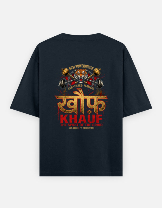 Beast Mentality Oversized Tee Urban Black Drape drop shoulder graphic tee streetwear India