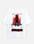 Beast Mentality Oversized Tee Classic White Multi Color 240 GSM India