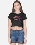 Beast Mentality Womens Crop Top Signature Black Minimal clean design streetwear India