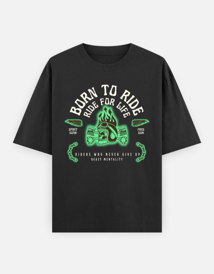 Beast Mentality Oversized Tee Relaxed Black Street Vibe 240 GSM India