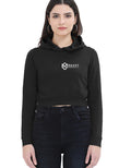 Beast Mentality Womens Cropped Hoodie Black Streetwear premium cotton hoodie India